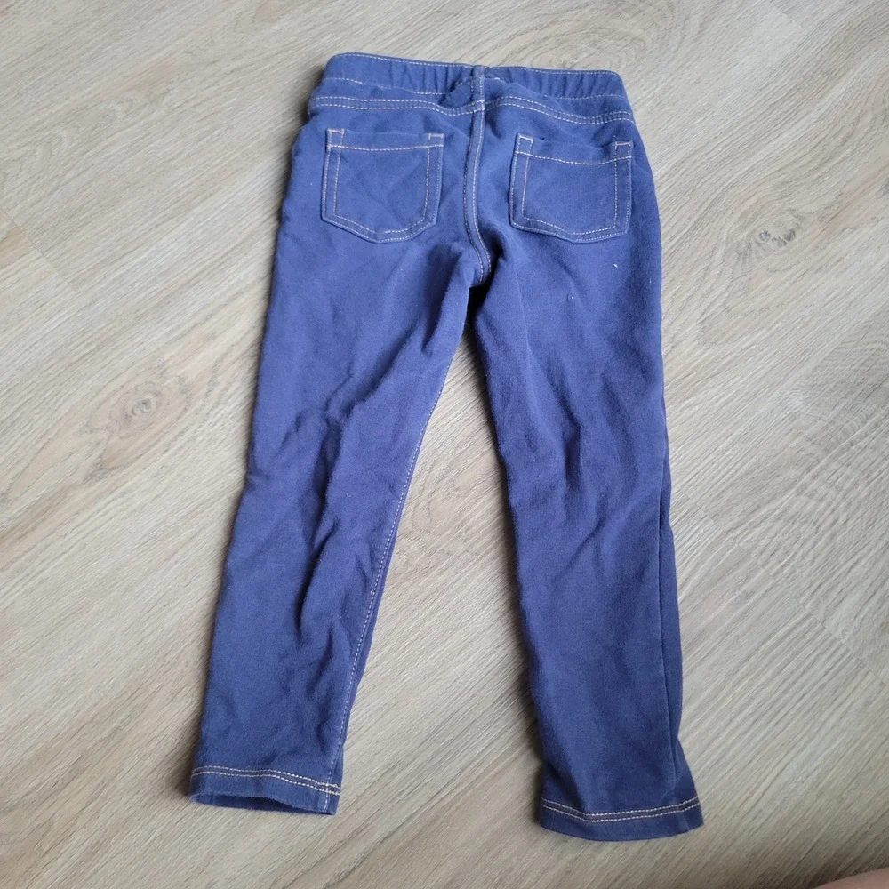 Cat & Jack Toddler Jeggings 3T Blue Cotton Stretch Casual Everyday Skinny Pants